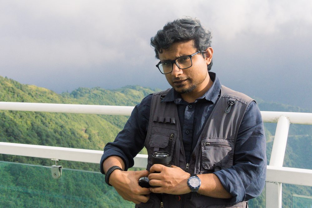 Pratik Karmakar with a camera