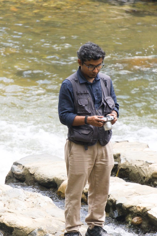 Pratik Karmakar with a camera